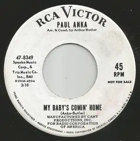 Paul Anka - My Baby's Comin' Home / No, No