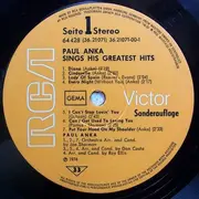 LP - Paul Anka - Sings His Greatest Hits