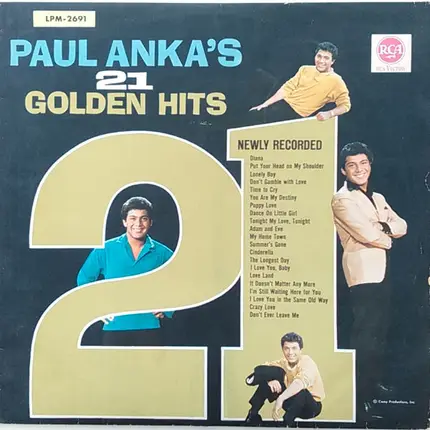 Paul Anka - Paul Anka's 21 Golden Hits