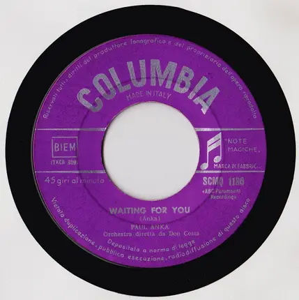 Paul Anka - Pity Pity
