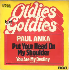 Paul Anka - Put Your Head On My Shoulder / You Are My Destiny