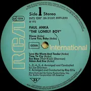 LP - Paul Anka - The Lonely Boy
