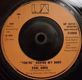 Paul Anka - 'You're' Having My Baby