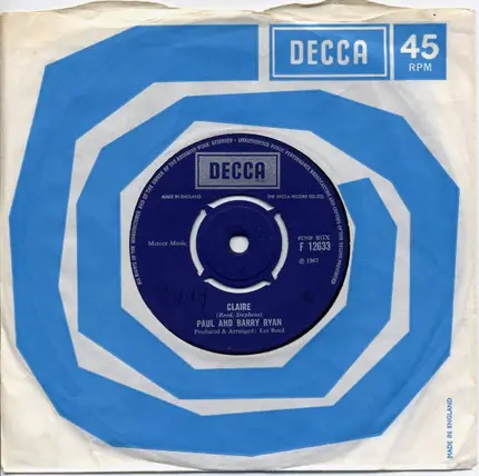 Paul & Barry Ryan - Claire