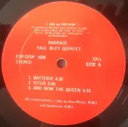 LP - Paul Bley Quintet - Barrage - Still Sealed