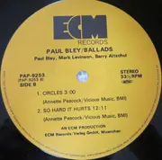 LP - Paul Bley - Ballads - +insert