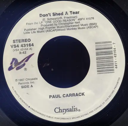 Paul Carrack - Don't Shed A Tear
