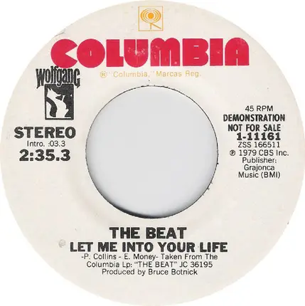 Paul Collins' Beat - Let Me Into Your Life
