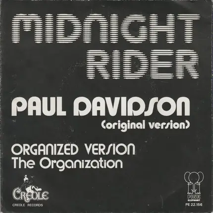 Paul Davidson / The Organization - Midnight Rider