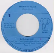 7inch Vinyl Single - Paul Davidson / The Organization - Midnight Rider