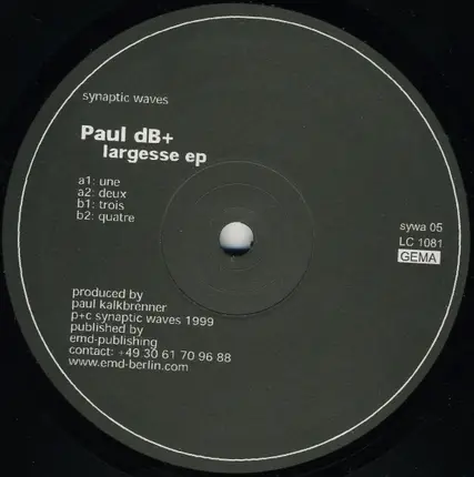 Paul dB+ - Largesse EP