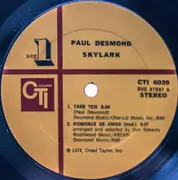 LP - Paul Desmond - Skylark - gatefold