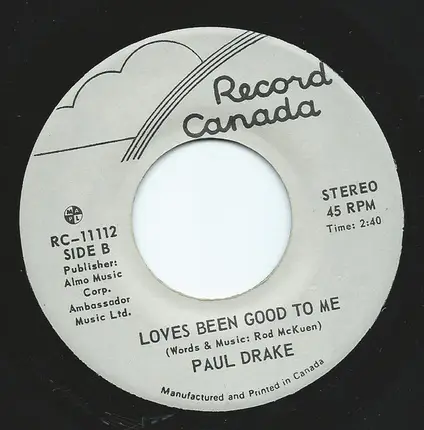 Paul Drake - Don't Let Me Be Lonely Tonight