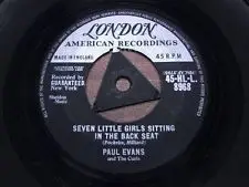 Paul Evans And The Curls - Seven Little Girls Sitting In The Back Seat