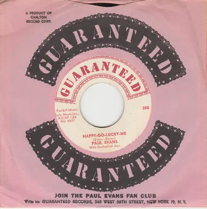Paul Evans - Happy-Go-Lucky-Me