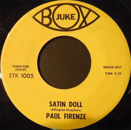 Paul Firenze - I'm Getting Sentimental / Satin Doll