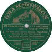 Paul Godwin Mit Seinen Jazz-Symphonikern - Ich Hab' Eine Kleine, Braune Mandoline / Stotterer-Fox