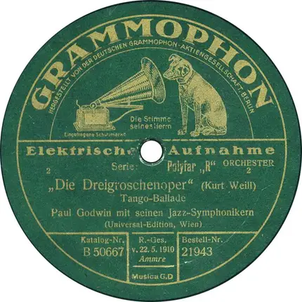 Paul Godwin Mit Seinen Jazz-Symphonikern - Die Dreigroschenoper