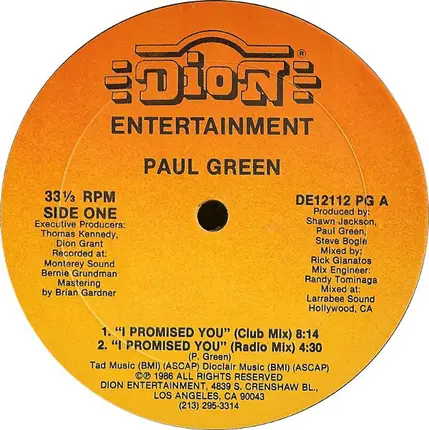 Paul Green - I Promised You