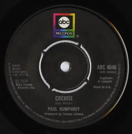 Paul Humphrey - Cochise