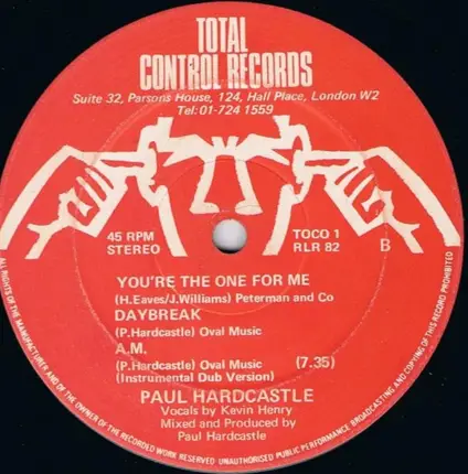Paul Hardcastle - You're The One For Me / Daybreak / A.M.