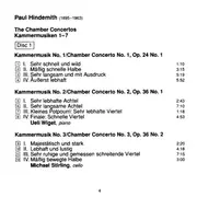 Double CD - Paul Hindemith - Ensemble Modern , Markus Stenz - The Chamber Concertos / Kammermusiken 1-7