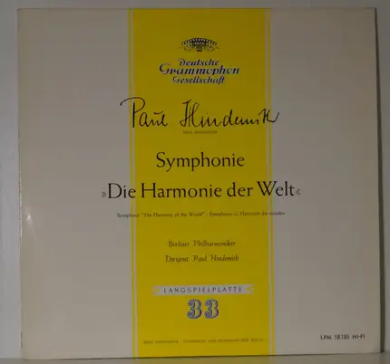 Hindemith - Symphonie »Die Harmonie Der Welt«