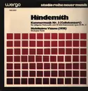 LP - Paul Hindemith - Kammermusik Nr. 3 (Cellokonzert) / Nobilissima Visione - +booklet