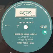 LP - Paul Hindemith , Simon Preston - Organ Sonatas
