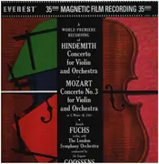 LP - Paul Hindemith / Wolfgang Amadeus Mozart , Joseph Fuchs , The London Symphony Orchestra , Sir Eugen - Concerto For Violin And Orchestra/Concerto No. 3 - 200 gram
