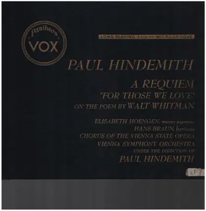 Paul Hindemith - A Requiem For Those We Love
