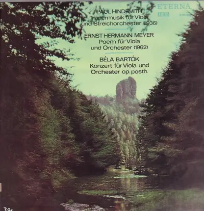 Hindemith / Meyer / Bartók - Herbert Kegel - Trauermusik für Viola und Streichorch. / Poem für Viola und Orch. / Konzert für Viola und Orchester