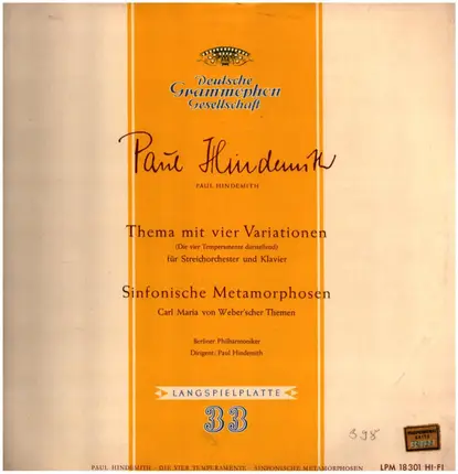 Paul Hindemith - Thema mit vier Variationen / Sinfonische Metamorphosen