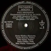 LP - Hindemith - Klarinettenquintett - Quartett Für Klarinette, Violine, Cello Und Klavier