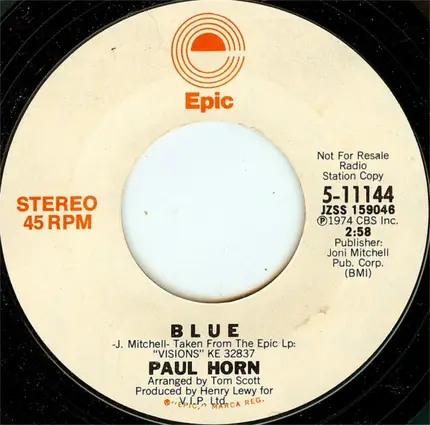Paul Horn - Blue
