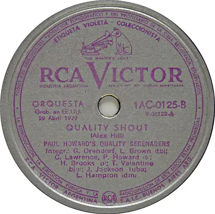 Paul Howard's Quality Serenaders - Stuff / Quality Shout
