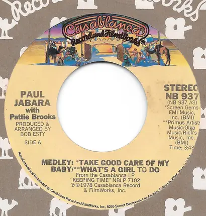 Paul Jabara With Pattie Brooks - Medley: Take Good Care Of My Baby / What's A Girl To Do