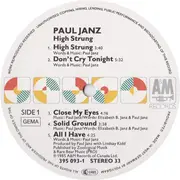 LP - Paul Janz - High Strung