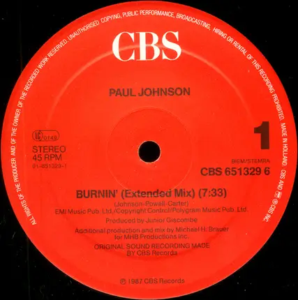Paul Johnson - burnin'