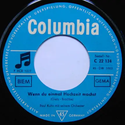 Paul Kuhn Mit Seinem Orchester - Quando, Quando, Quando