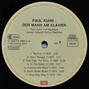 LP - Paul Kuhn - Der Mann Am Klavier (Paul Kuhn Und Big Band Spielen Beliebte Swing-Melodien)