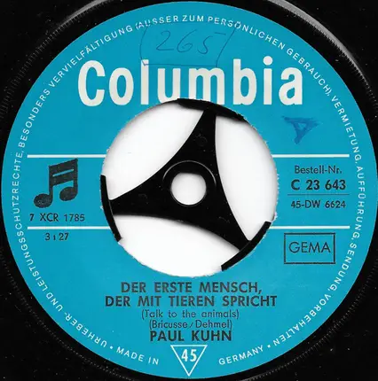 Paul Kuhn - Der Erste Mensch, Der Mit Tieren Spricht