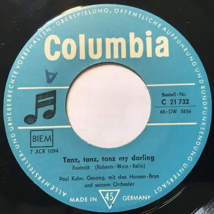 Paul Kuhn - Old Mac Donald / Tanz, Tanz, Tanz My Darling