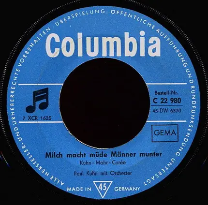 Paul Kuhn - Milch Macht Müde Männer Munter