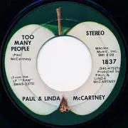 7inch Vinyl Single - Paul & Linda McCartney - Uncle Albert / Admiral Halsey
