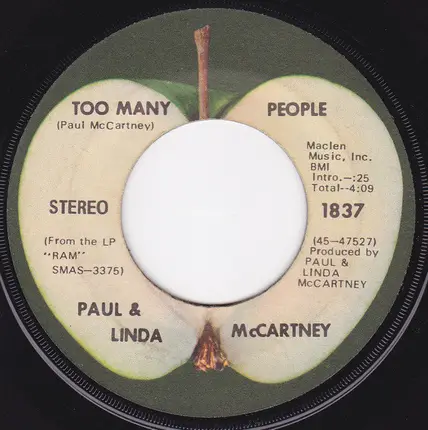 Paul & Linda McCartney - Uncle Albert / Admiral Halsey