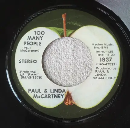 Paul & Linda McCartney - Uncle Albert / Admiral Halsey