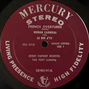 LP - Paul Paray / Detroit Symphony Orchestra - Ouvertures Françaises - Original US 1st press