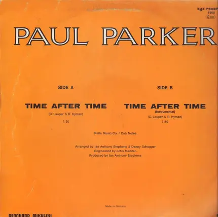 Paul Parker - Time After Time