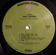 LP - Paul Parrish - Songs